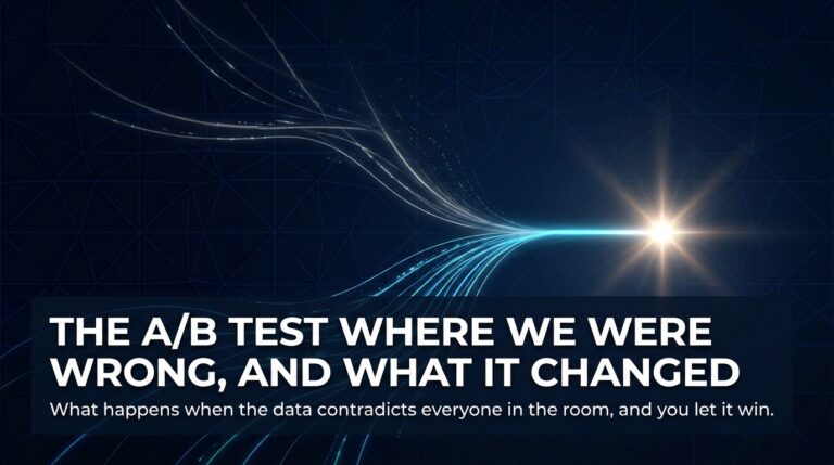 The A/B Test Where We Were Wrong, and What It Changed