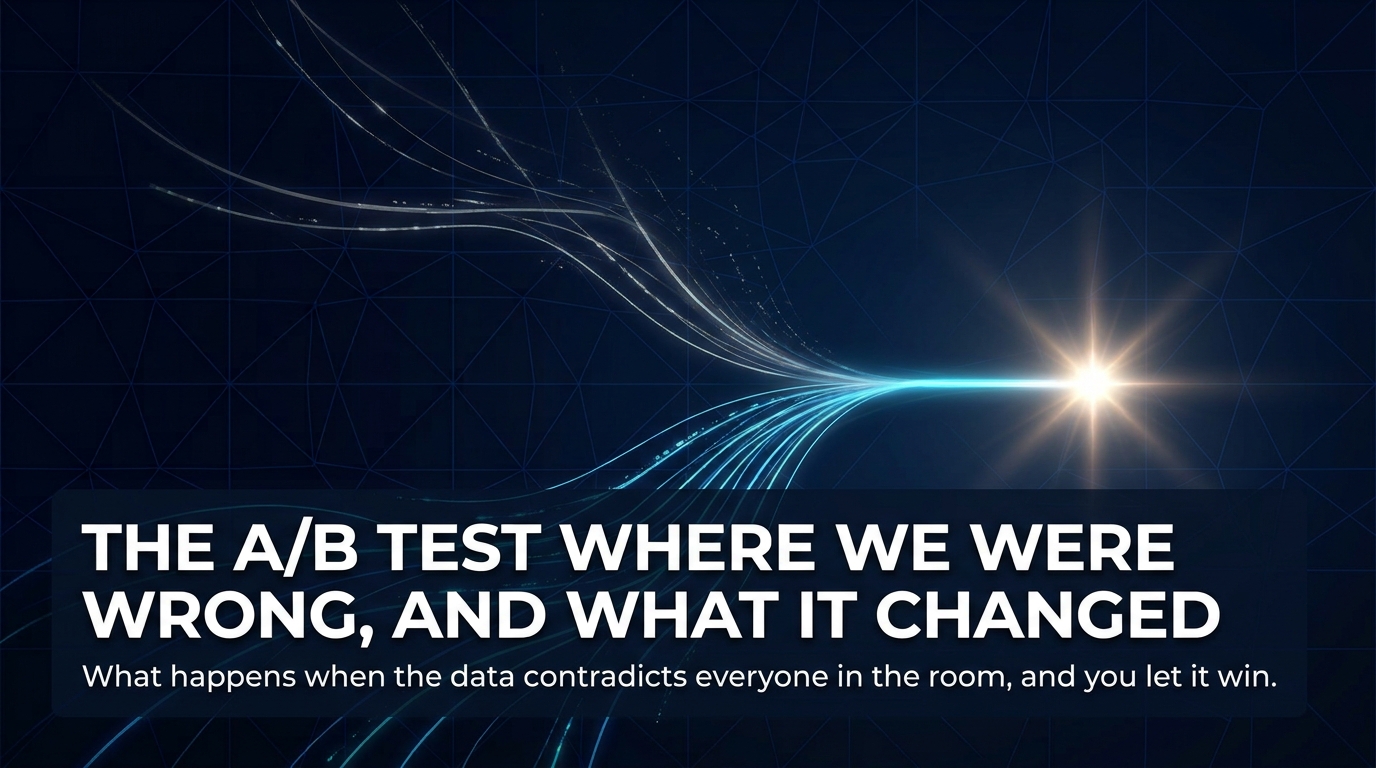 The A/B Test Where We Were Wrong, and What It Changed